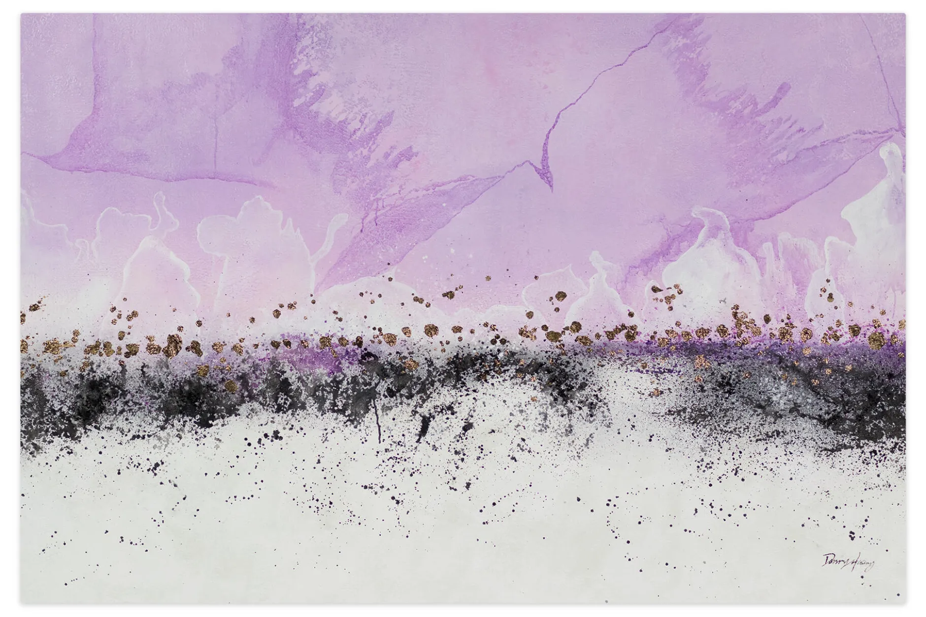 Gemälde 'Purple Clouds' | Handgemaltes Unikat