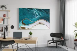 Gemälde 'Silky Waves' | Handgemaltes Unikat