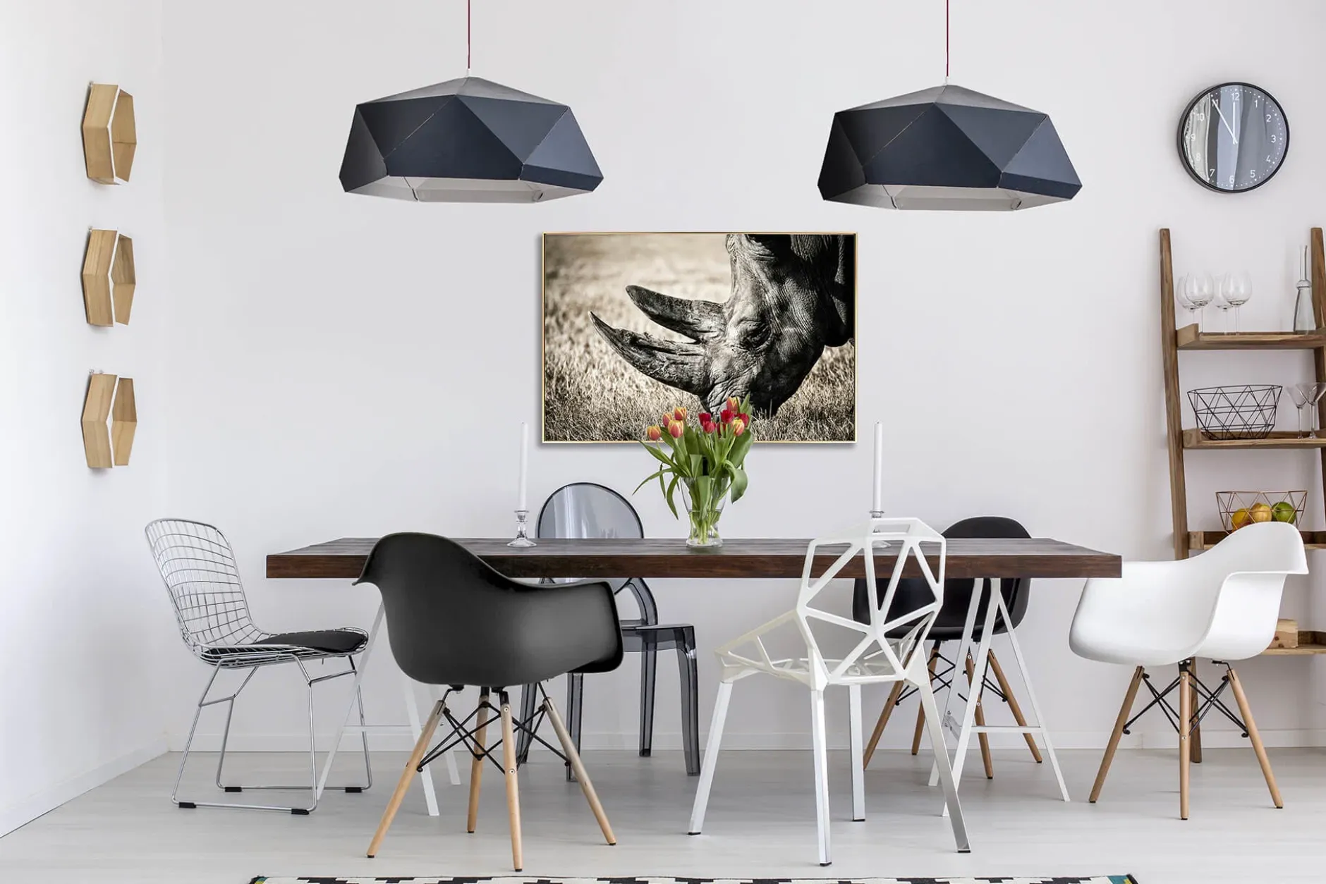 Gerahmte Fotografie 'Ruler of Tranquility' 90x60cm