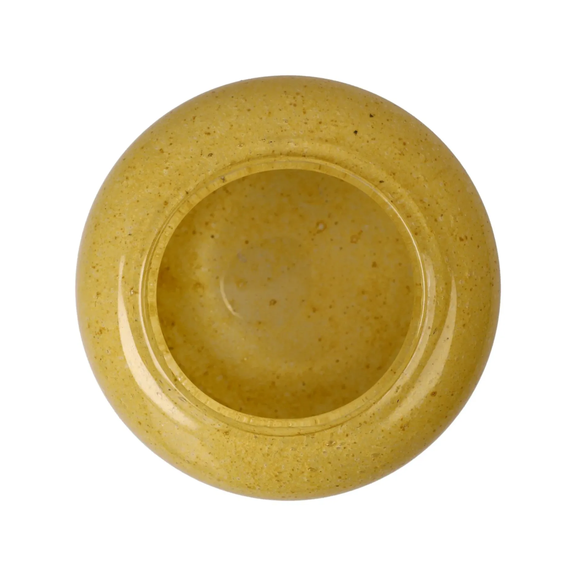 Glas Vase 'Golden Ember' von Goebel 12x11,5x12cm