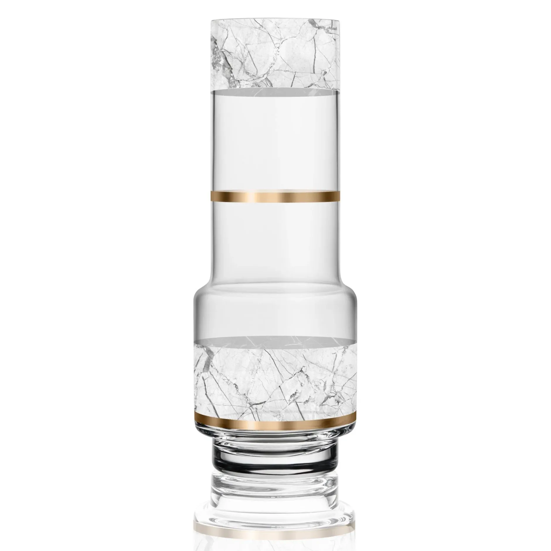 Glas Vase 'Marble Essence' von Goebel 9x32x9cm