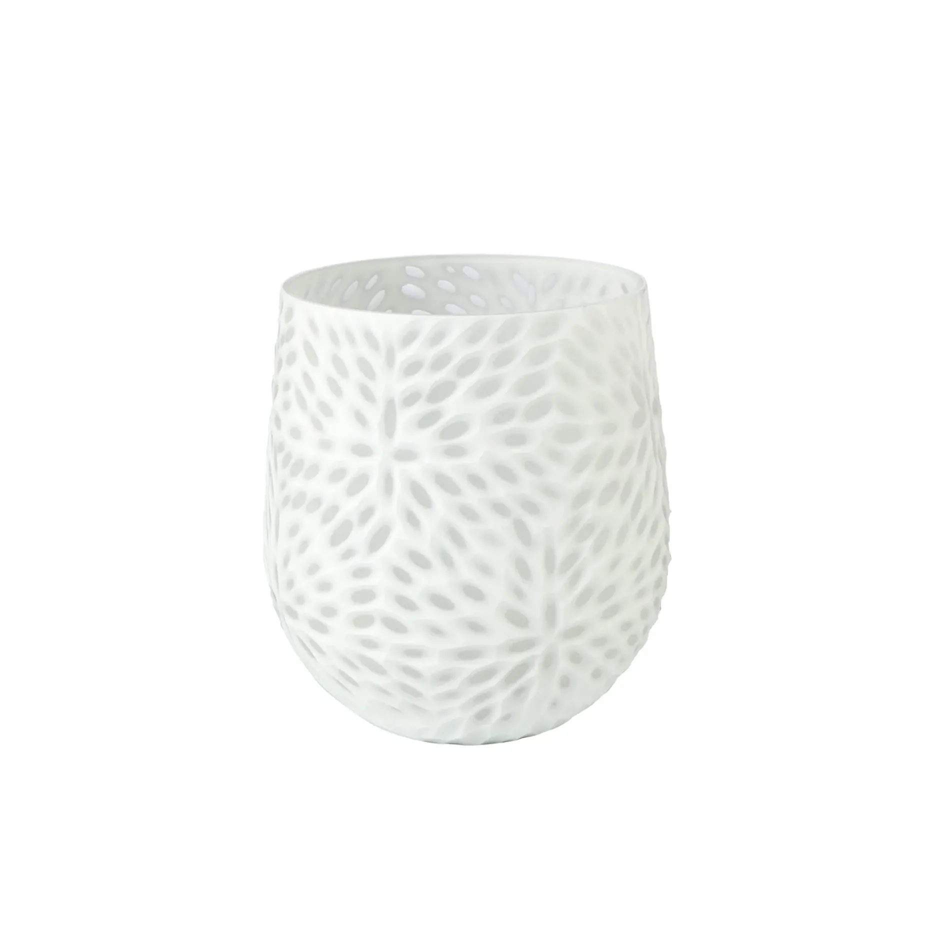 Glas Vase 'Snow Mesh' von Goebel 20x22,5x20cm