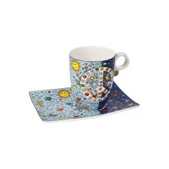 Goebel Becher mit Untertasse 'Give Peace a Chance'