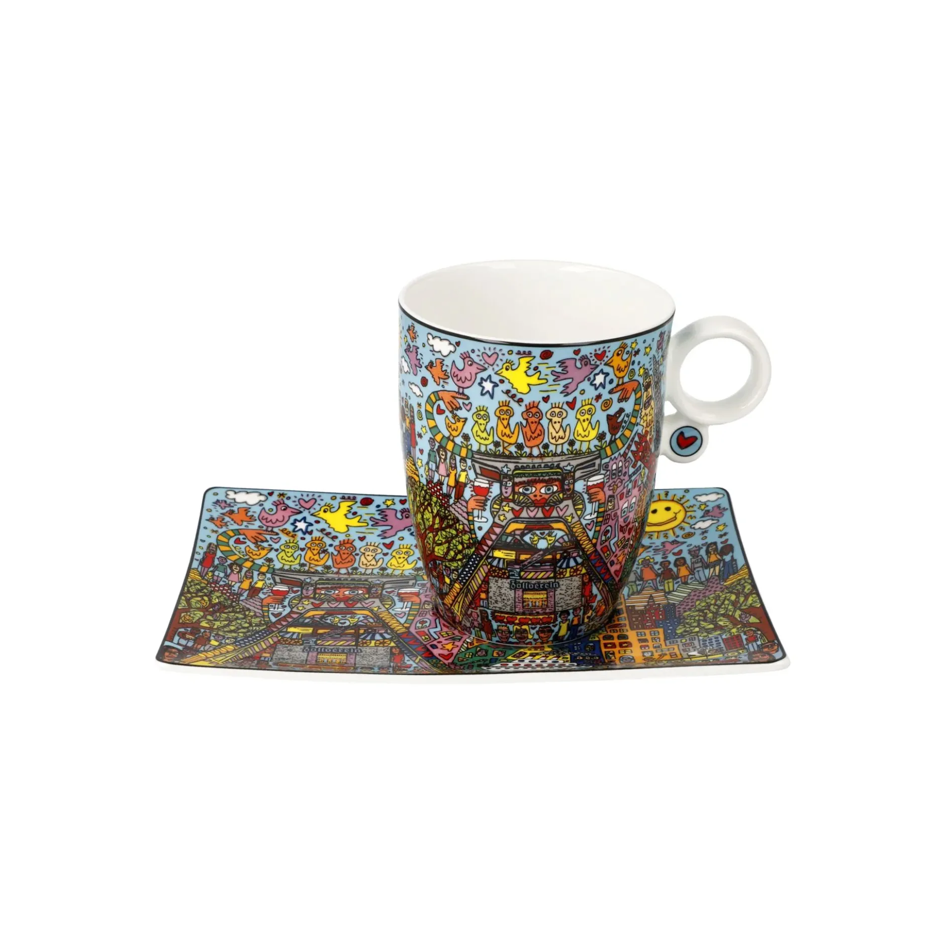 Goebel Becher mit Untertasse 'Cool Coal Days'