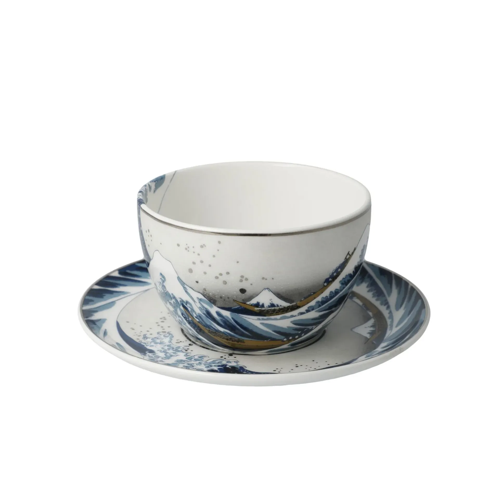 Goebel Tasse mit Untertasse 'Die Welle'