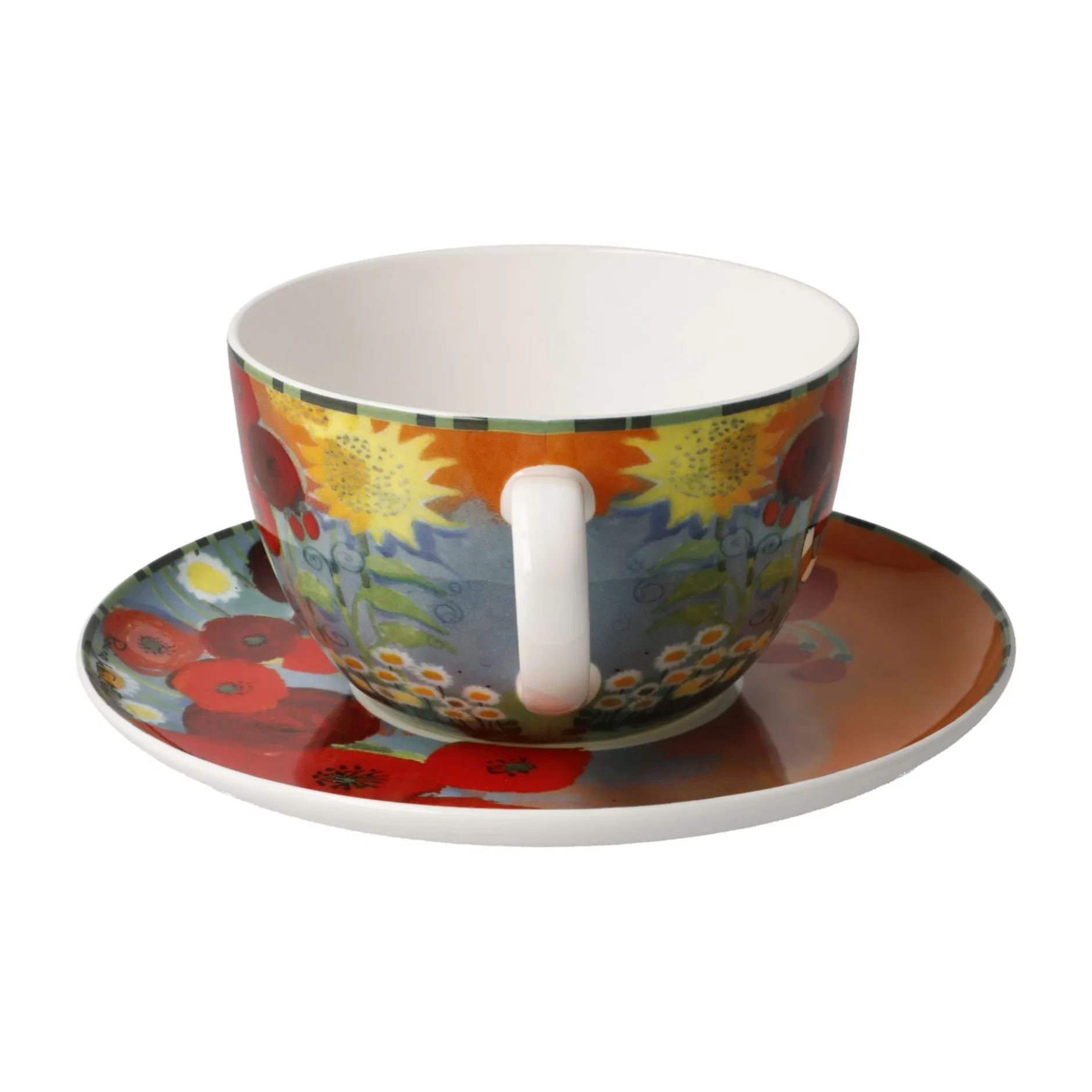 Goebel Tasse mit Untertasse 'Gartenzeit'