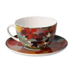 Goebel Tasse mit Untertasse 'Gartenzeit'