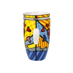 Goebel Teetasse mit Sieb und Deckel 'A New Day'