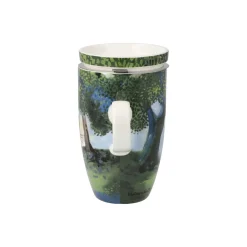Goebel Teetasse mit Sieb und Deckel 'Nel Verde'