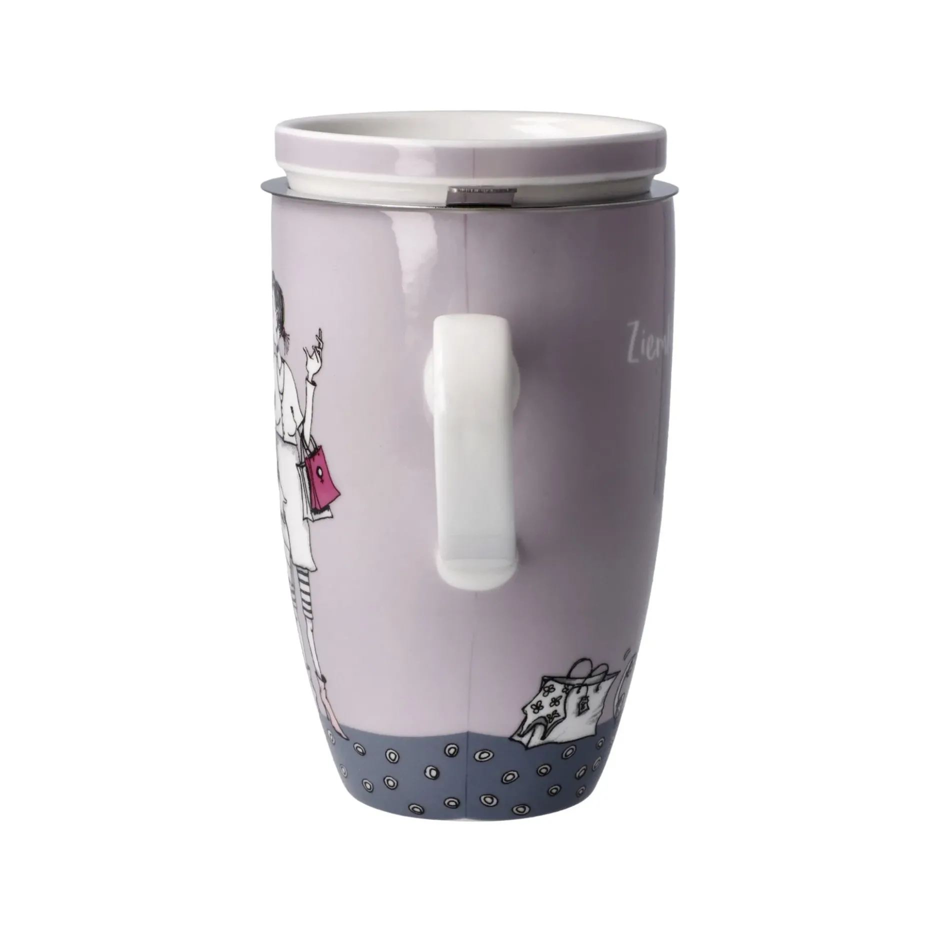 Goebel Teetasse mit Sieb und Deckel 'Freundinnen'