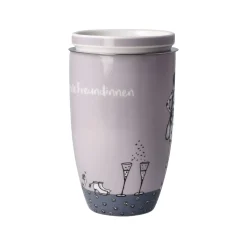 Goebel Teetasse mit Sieb und Deckel 'Freundinnen'
