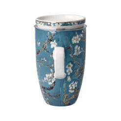 Goebel Teetasse mit Sieb und Deckel 'Mandelbaum'