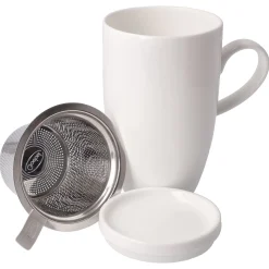Goebel Teetasse mit Sieb und Deckel 'Traveler'