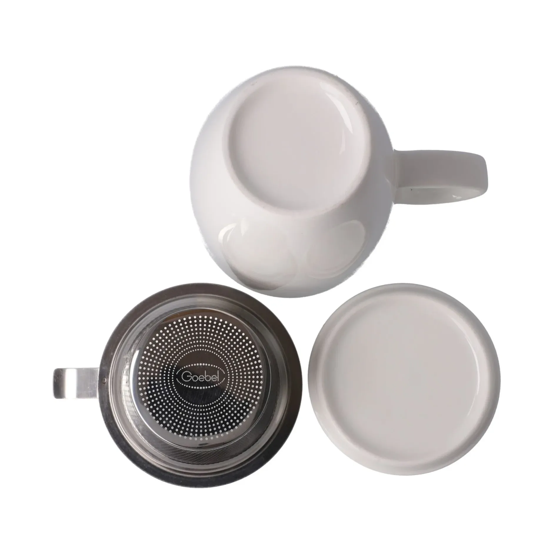 Goebel Teetasse mit Sieb und Deckel 'Traveler'