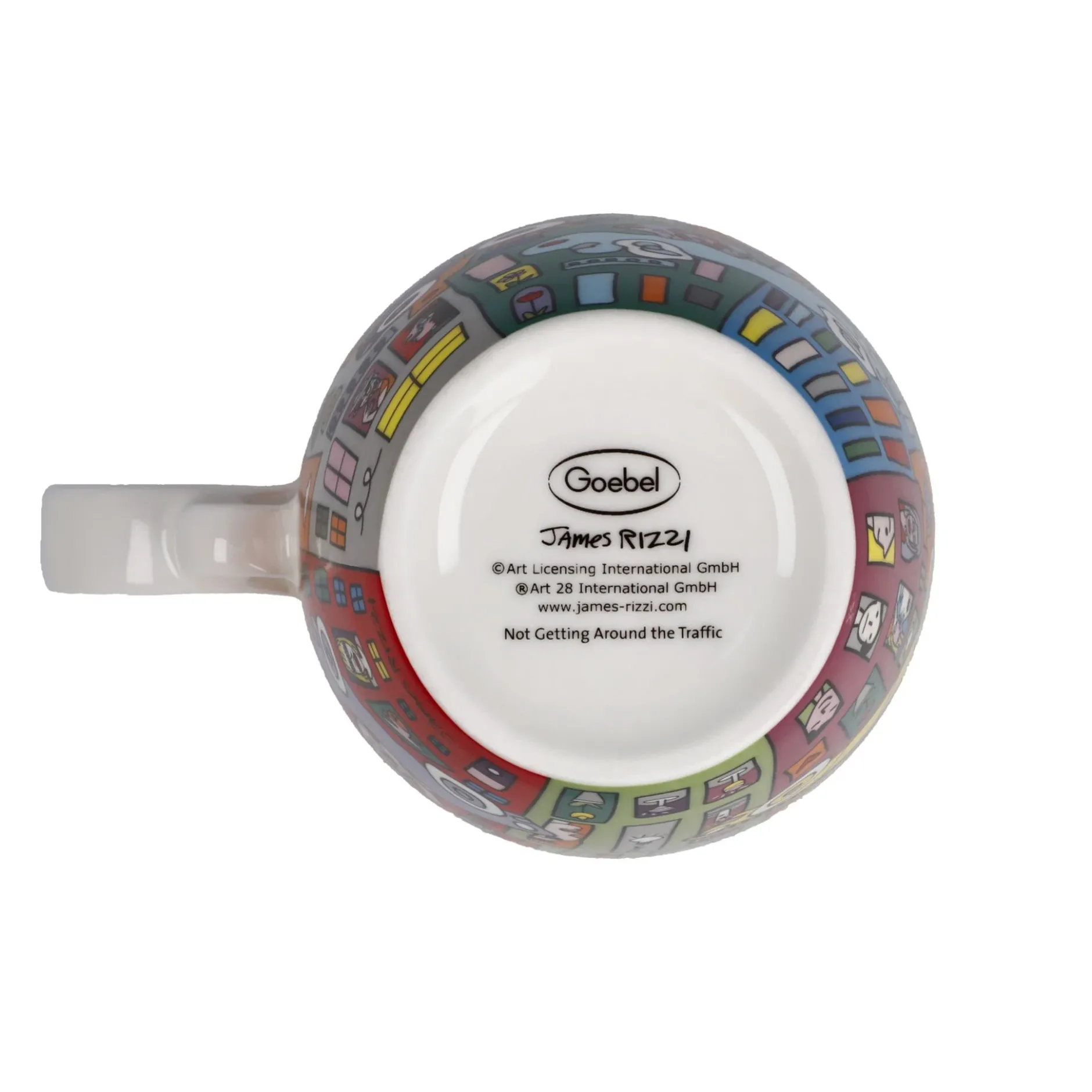 Goebel Teetasse mit Sieb und Deckel 'Around Traffic'