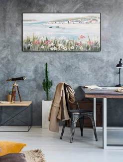 Handbemalter Kunstdruck 'Urlaubsfeeling' 120x60cm