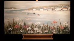 Handbemalter Kunstdruck 'Urlaubsfeeling' 120x60cm