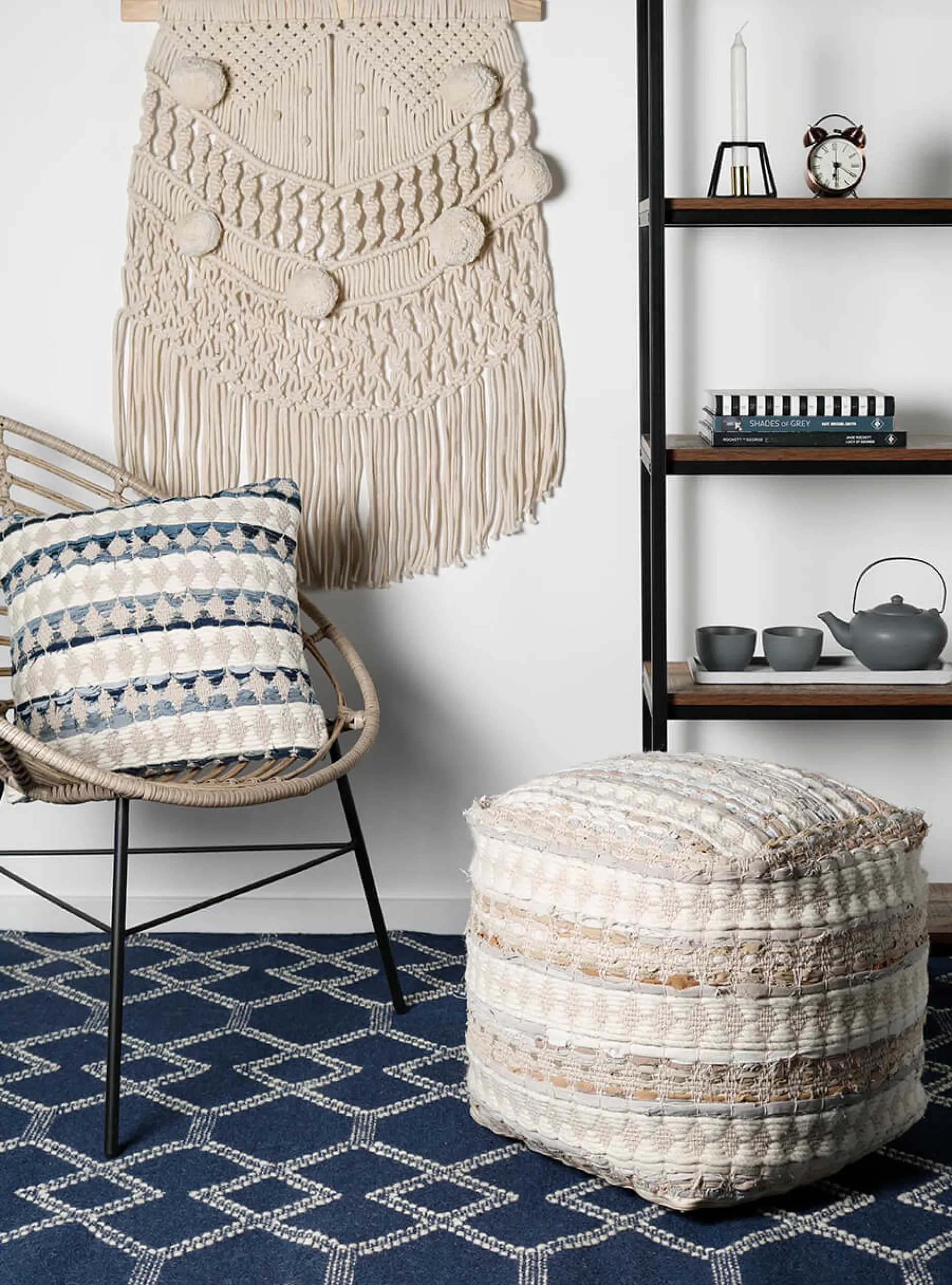 Handgefertigter Teppich 'Greco' 160x230cm