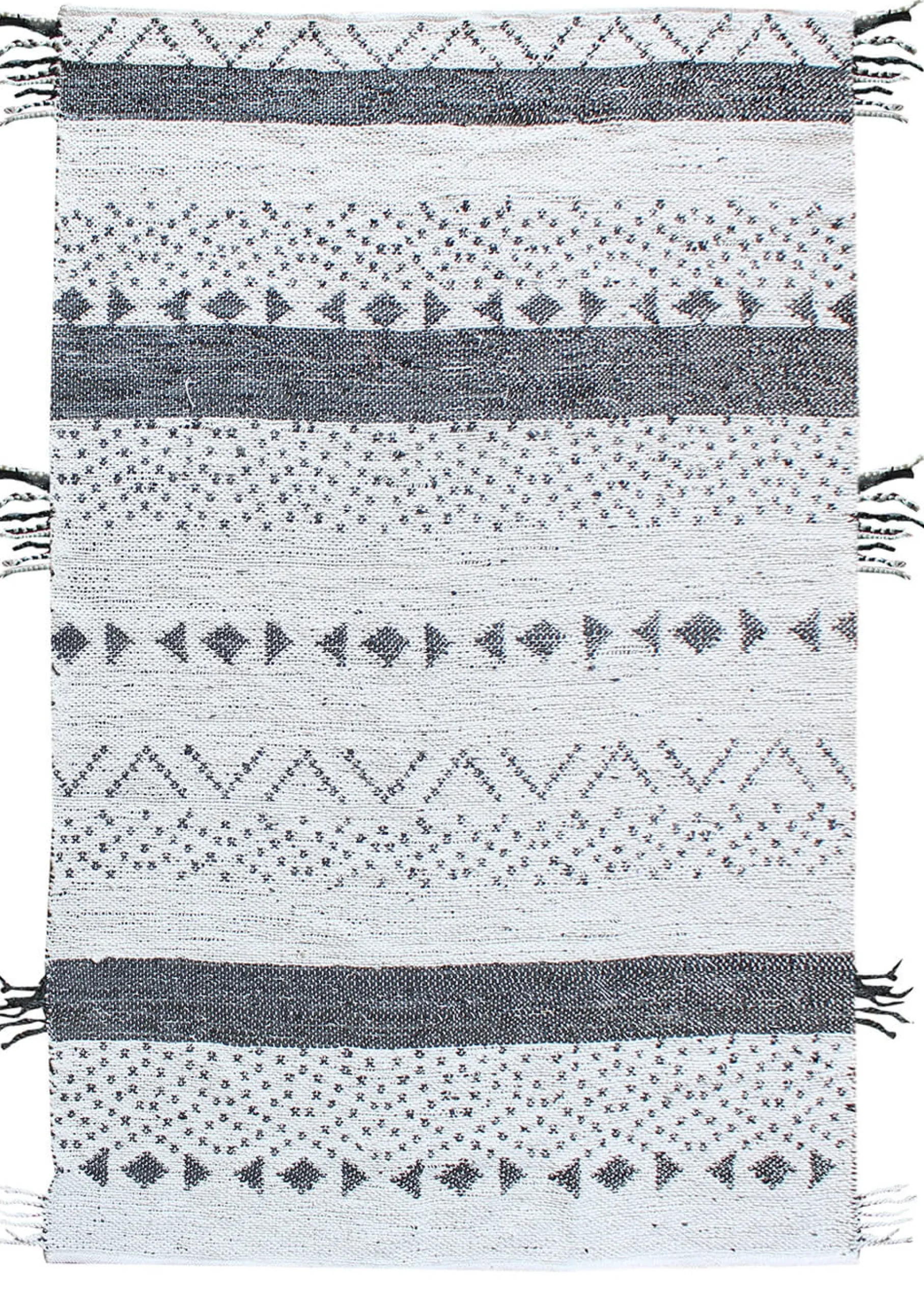 Handgefertigter Teppich 'Snowfall' 160x230cm