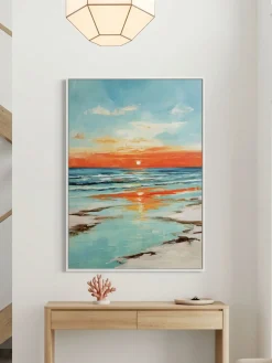 Handgemaltes Gemälde 'Abend Horizont' | Echtheitszertifikat inklusive