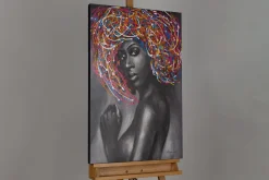 Handgemaltes Gemälde 'Abstract Mind' 60x90cm | inkl. Echtheitszertifikat