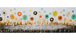 Handgemaltes Gemälde 'Aerial Flowers' 120x40cm | inkl. Echtheitszertifikat