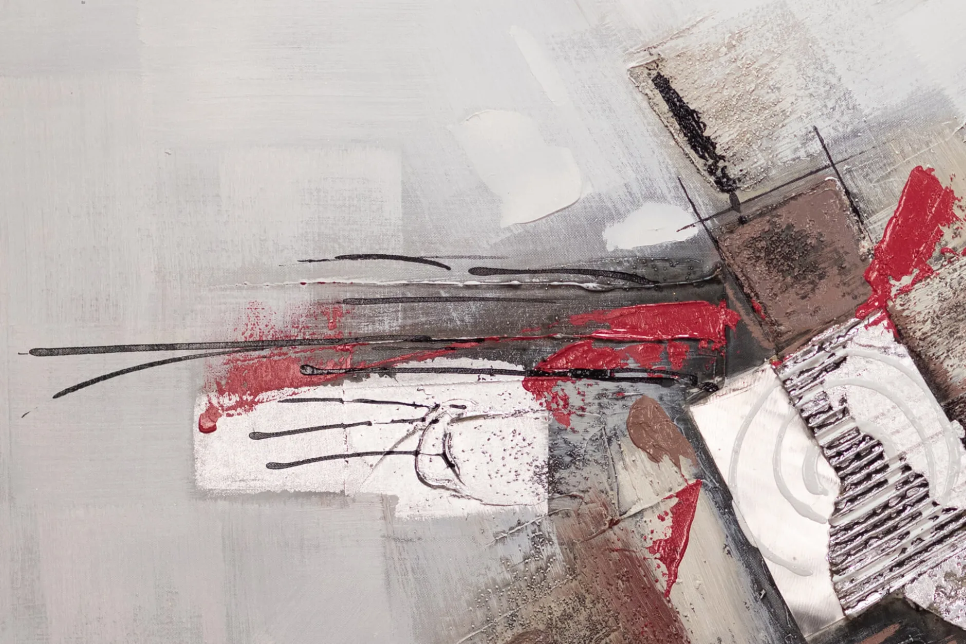Handgemaltes Gemälde 'A Great Collision' 140x70cm | inkl. Echtheitszertifikat