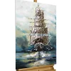 Handgemaltes Gemälde 'Ahoi Piratenschiff' 60x90cm | inkl. Echtheitszertifikat