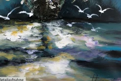 Handgemaltes Gemälde 'Ahoi Piratenschiff' 60x90cm | inkl. Echtheitszertifikat