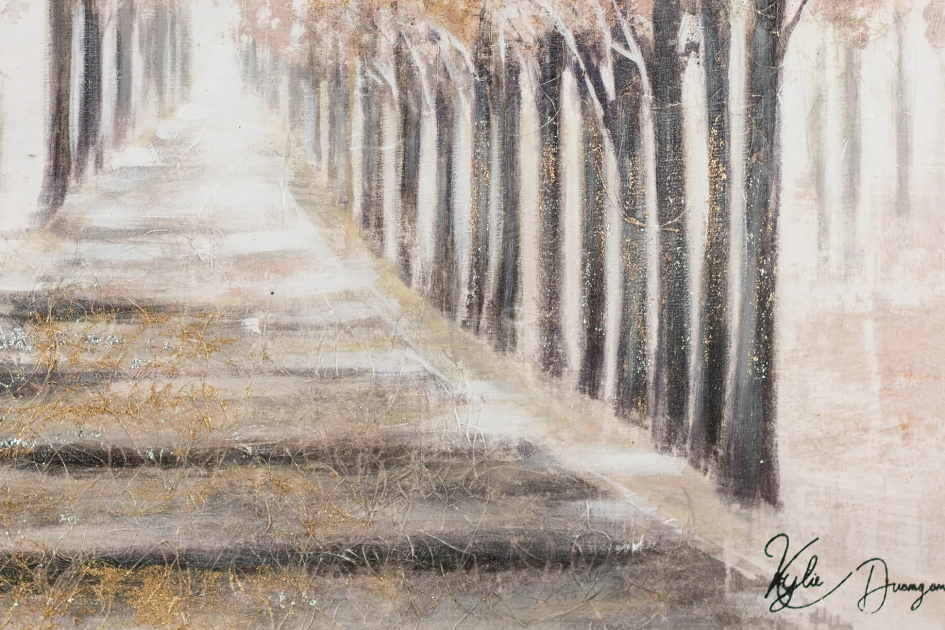 Handgemaltes Gemälde 'Allee der Träume' 100x75cm | inkl. Echtheitszertifikat