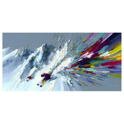 Handgemaltes Gemälde 'Alpiner Aufbruch' | Echtheitszertifikat inklusive
