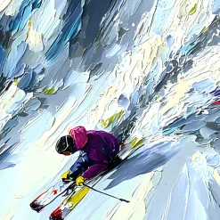 Handgemaltes Gemälde 'Alpiner Aufbruch' | Echtheitszertifikat inklusive
