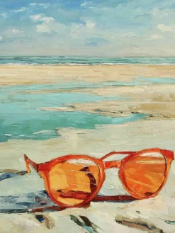 Handgemaltes Gemälde 'Amber Brille' | Echtheitszertifikat inklusive