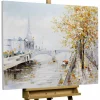 Handgemaltes Gemälde 'An der Seine' 100x75cm | inkl. Echtheitszertifikat