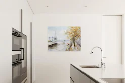 Handgemaltes Gemälde 'An der Seine' 100x75cm | inkl. Echtheitszertifikat