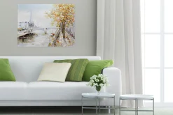 Handgemaltes Gemälde 'An der Seine' 100x75cm | inkl. Echtheitszertifikat
