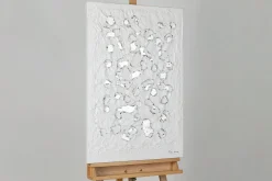 Handgemaltes Gemälde 'A silver Shimmer' 60x90cm | inkl. Echtheitszertifikat