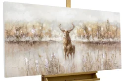 Handgemaltes Gemälde 'Auge in Auge' 120x60cm | inkl. Echtheitszertifikat