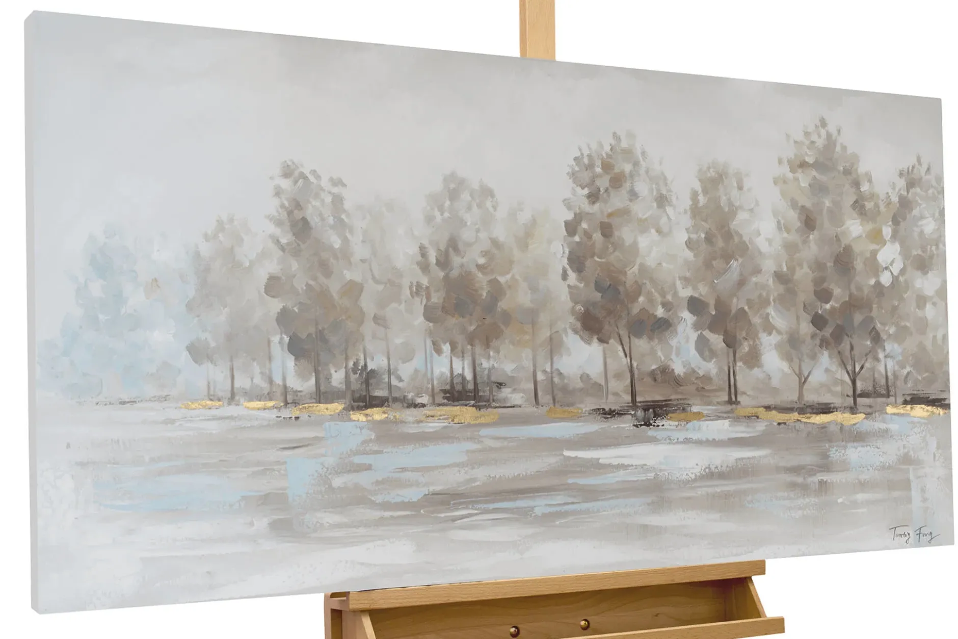 Handgemaltes Gemälde 'Ausflug aufs Land' 120x60cm | inkl. Echtheitszertifikat