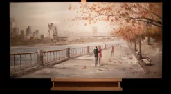 Handgemaltes Gemälde 'Autumn Walk' 120x60cm | inkl. Echtheitszertifikat