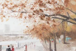 Handgemaltes Gemälde 'Autumn Walk' 120x60cm | inkl. Echtheitszertifikat