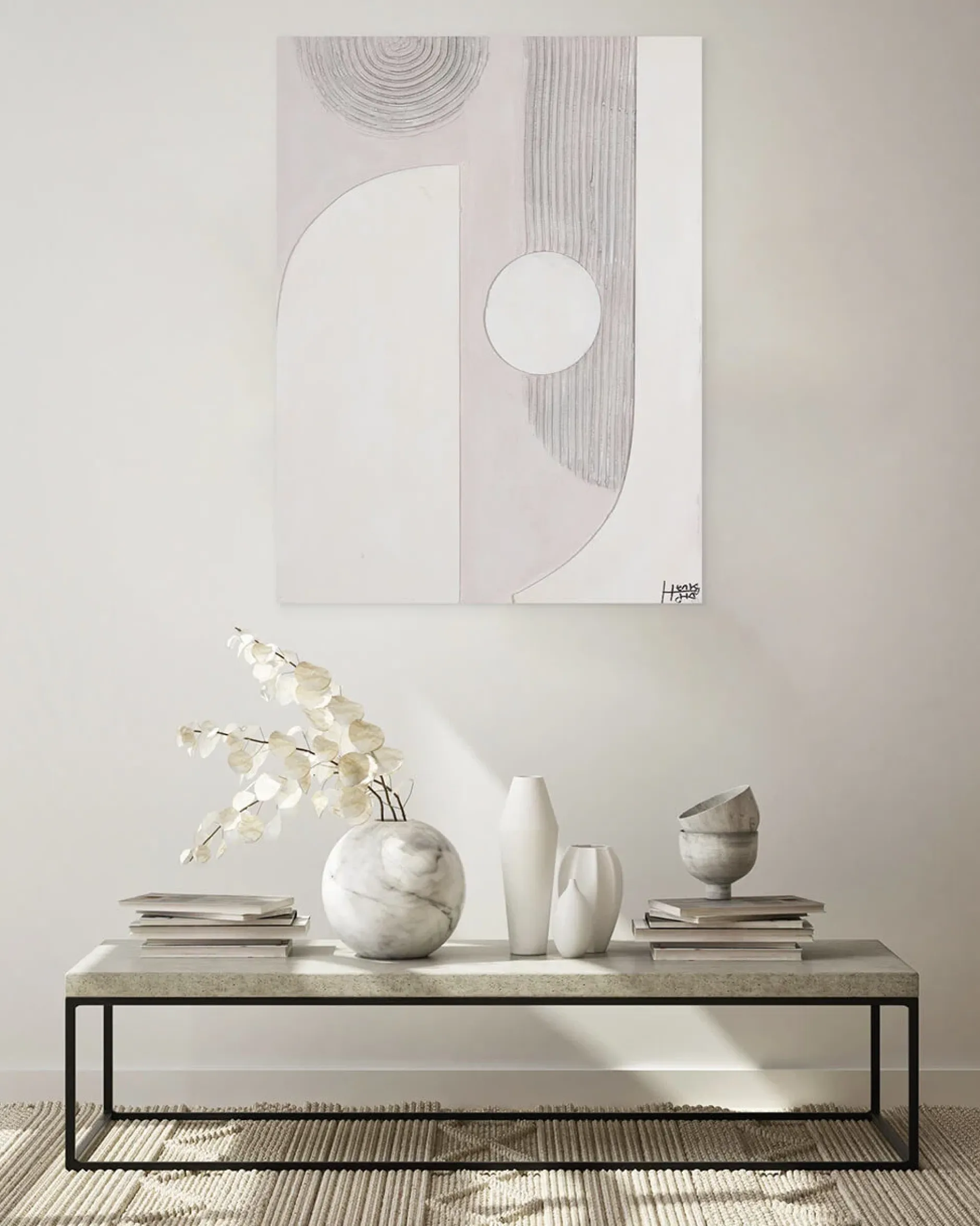 Handgemaltes Gemälde 'Balance des Lebens' 75x100cm | inkl. Echtheitszertifikat