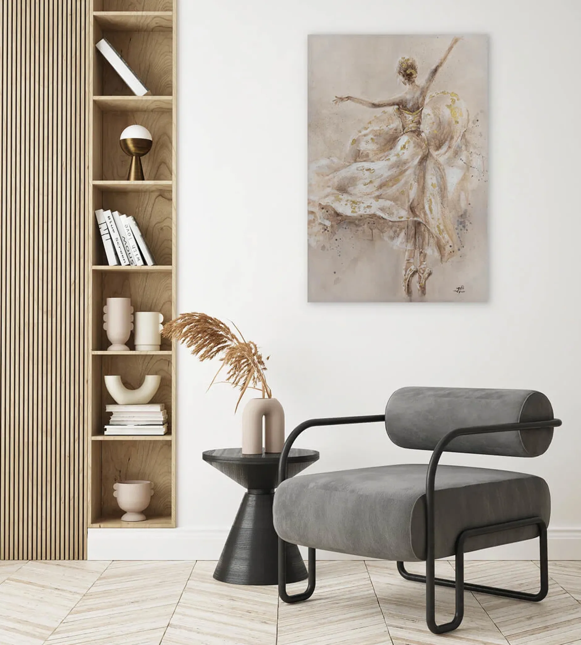 Handgemaltes Gemälde 'Ballerina Solo' 60x90cm | inkl. Echtheitszertifikat