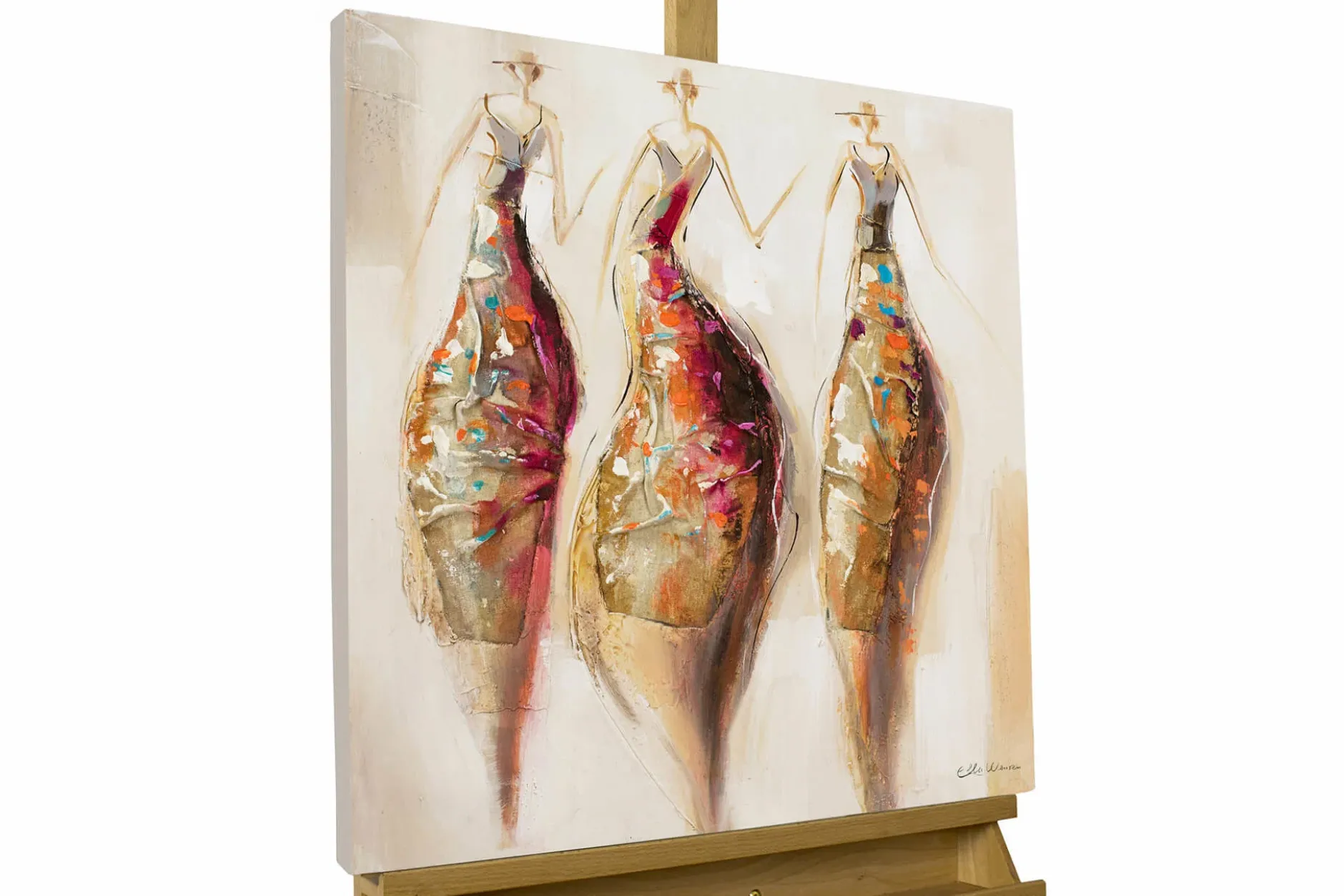 Handgemaltes Gemälde 'Ballkönigin' 60x60cm | inkl. Echtheitszertifikat