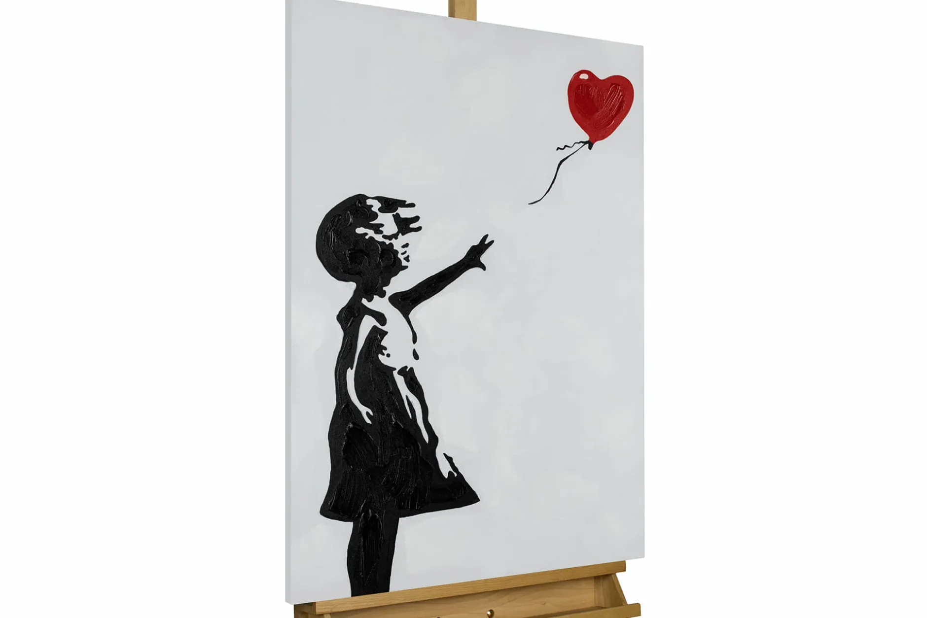 Handgemaltes Gemälde 'Banksy's Heart Balloon' | inkl. Echtheitszertifikat