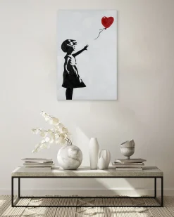 Handgemaltes Gemälde 'Banksy's Heart Balloon' | inkl. Echtheitszertifikat