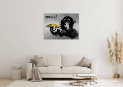 Handgemaltes Gemälde 'Banksy's Banana Joy' 100x75cm | inkl. Echtheitszertifikat