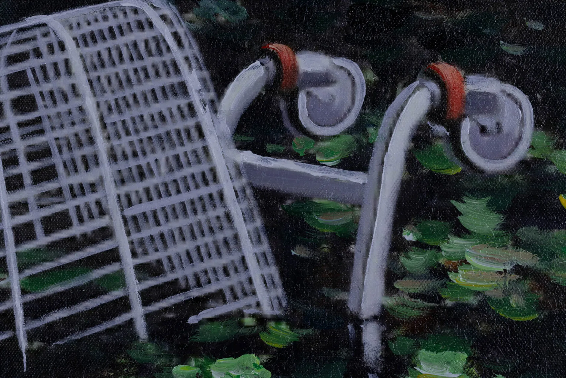 Handgemaltes Gemälde 'Banksy's Monet' 80x80cm | inkl. Echtheitszertifikat