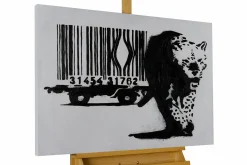 Handgemaltes Gemälde 'Banksy's Escaped' 75x100cm | inkl. Echtheitszertifikat
