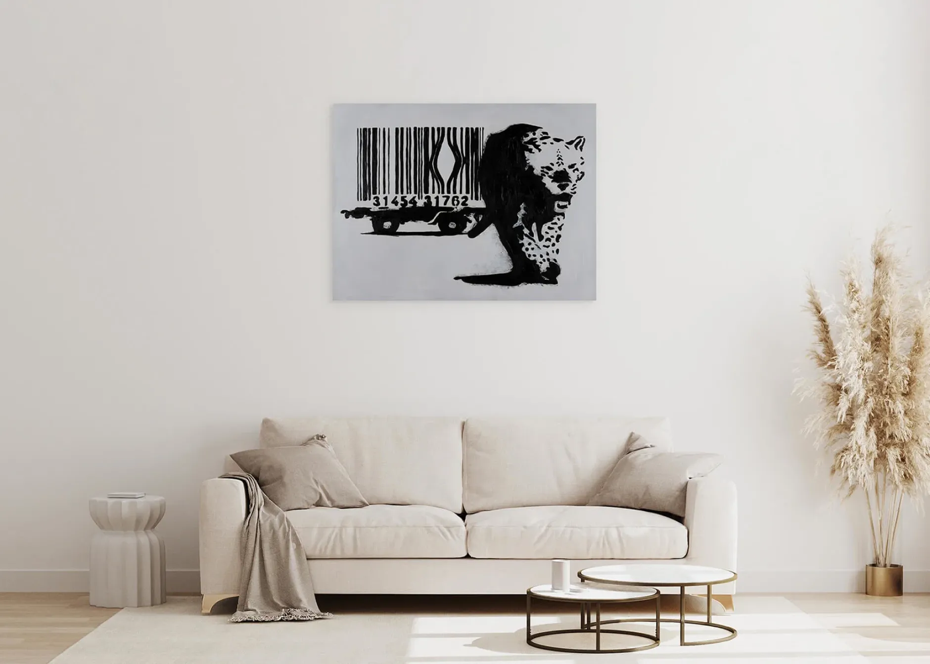 Handgemaltes Gemälde 'Banksy's Escaped' 75x100cm | inkl. Echtheitszertifikat